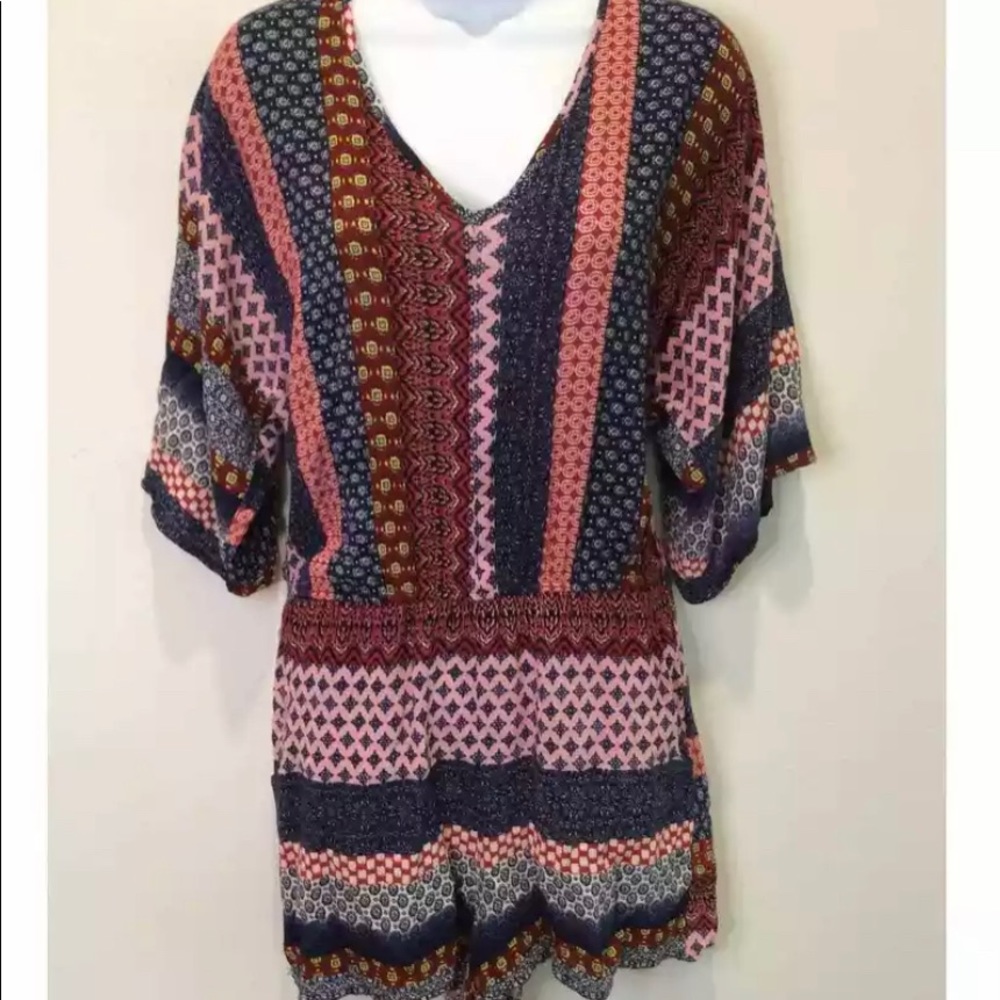 Venus Boho Print Romper sz S
